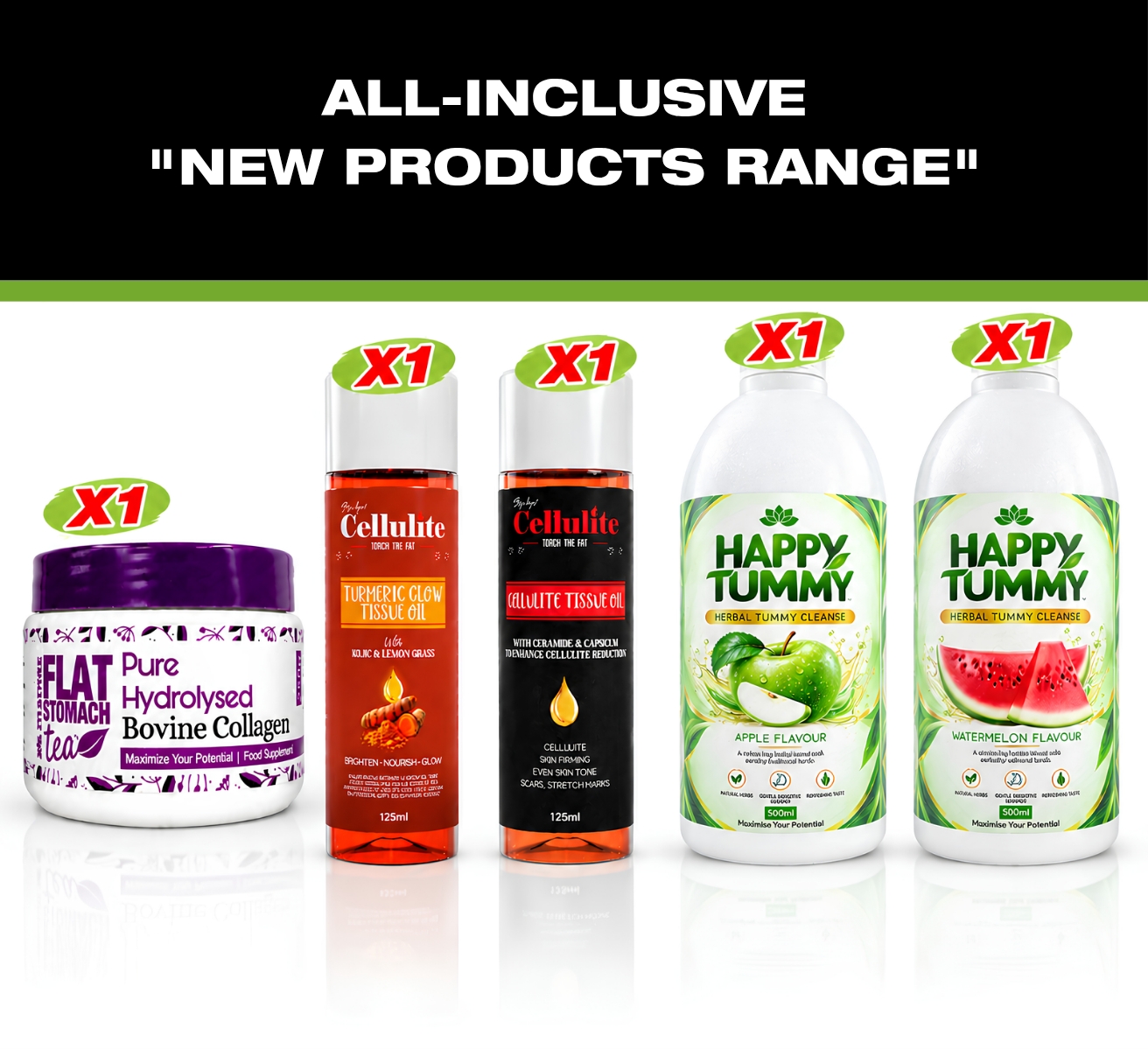 ALL-INCLUSIVE NEW PRODUCTS RANGE